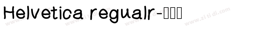 Helvetica regualr字体转换